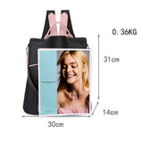 Nylon Women Backpack Bagpack Shoulder Back Bag Preppy Style Backpacks for Girls