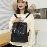 Nylon Women Backpack Bagpack Shoulder Back Bag Preppy Style Backpacks for Girls