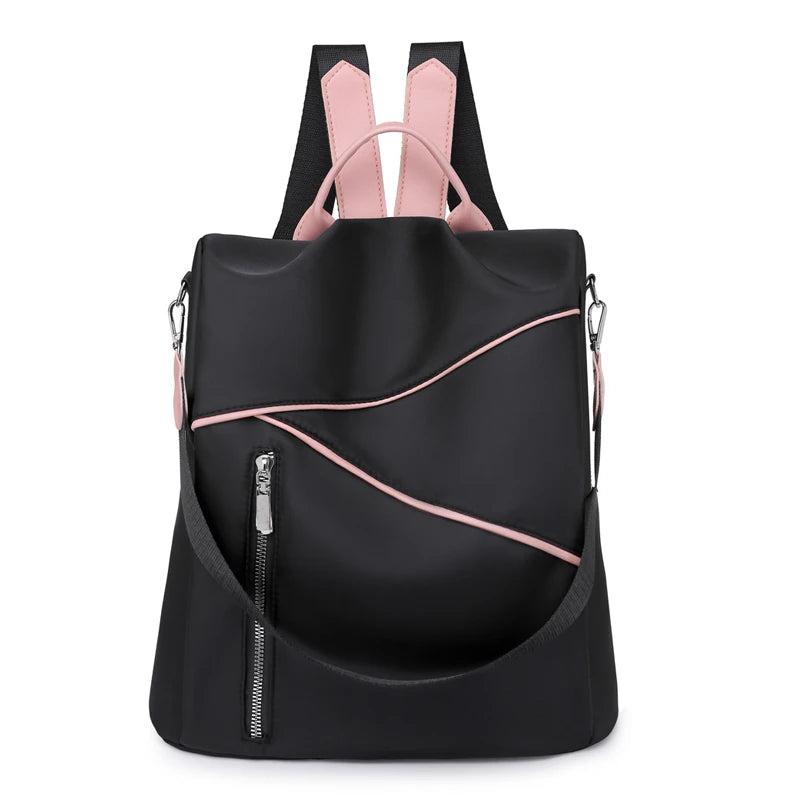 Nylon Women Backpack Bagpack Shoulder Back Bag Preppy Style Backpacks for Girls