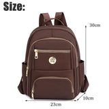 Waterproof Nylon Women Backpack School Bag Rucksack Mochilas