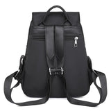 Women's Backpack School Bag Travel Daypack Solid Pockets