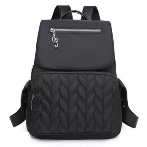 Women's Backpack School Bag Travel Daypack Solid Pockets