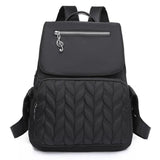 Women's Backpack School Bag Travel Daypack Solid Pockets