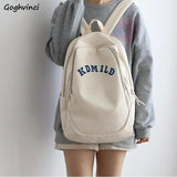 Nylon Backpack Women Harajuku Large Capacity School Bag Waterproof