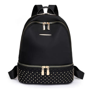 Women's School Bag Travel Daypack Bookbag Multiple Pockets