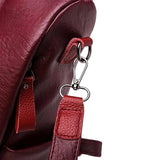 Waterproof Anti-theft Leather Backpack for Women Girls