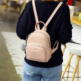 Mini Backpacks Students Shoulder Schoolbags Female Soft Women Travel Bags