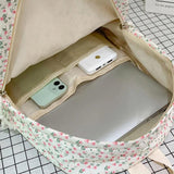 Pastoral Style Women Backpack Cartoon Mochila for Girls Boys Travel Rucksack