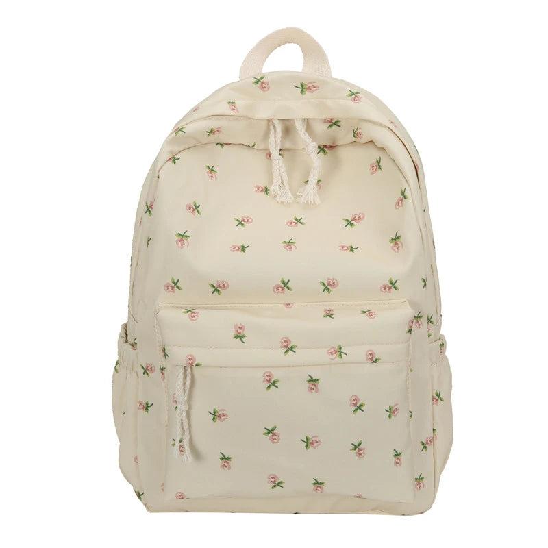 Pastoral Style Women Backpack Cartoon Mochila for Girls Boys Travel Rucksack