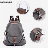 Canvas Backpack For Teen Girls Youth Travel Shoulder Bag Tote School Bag