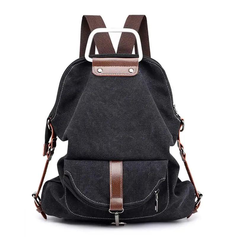 Canvas Backpack For Teen Girls Youth Travel Shoulder Bag Tote School Bag
