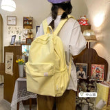 Waterproof Nylon Women Backpack Travel Bag Schoolbag
