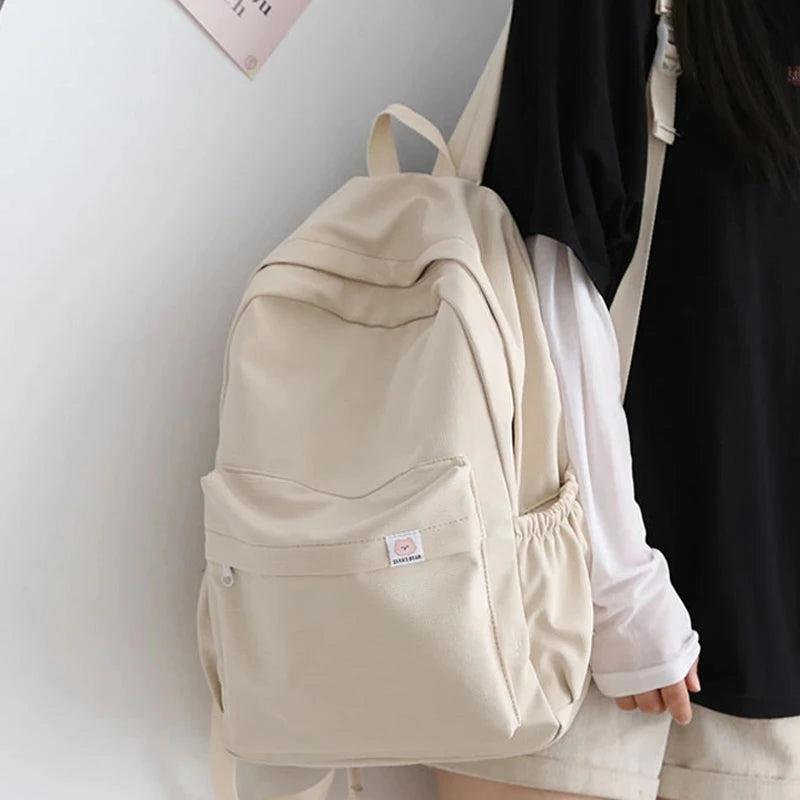 Waterproof Nylon Women Backpack Travel Bag Schoolbag