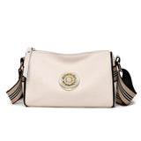 Vintage Litchi Leather Shoulder Bag Small Handbag