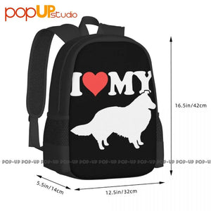 Sheltie Shetland Sheep Dog Backpack Gym Bag for Travel