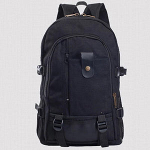 Men's Large Canvas Backpack Schoolbag Casual Travel Sport Bag