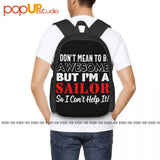 Sailing Sailor Boat Backpack Large Capacity Awesome Design