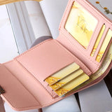 Short Wallet Ladies Mini Metal Buckle Small Wallet