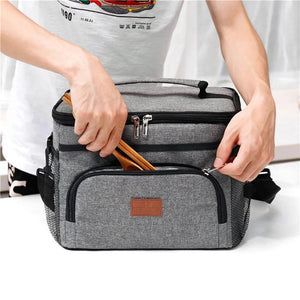Ice Box Cooler Backpack Bag Picnic Food Lunchbox Packed Travel