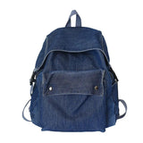 Vintage Style Jeans Backpacks Bags Large Size School Bags Denim Travel Bags Kroe