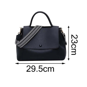 PU Leather Crossbody Bag For Women Solid Shoulder Messenger Bag Lady
