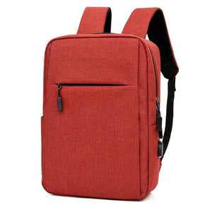 USB Charging Backpack for Students Travel Canvas Book Bag Men