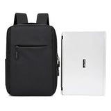 USB Charging Backpack for Students Travel Canvas Book Bag Men