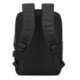 USB Charging Backpack for Students Travel Canvas Book Bag Men