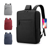 USB Charging Backpack for Students Travel Canvas Book Bag Men