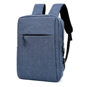 USB Charging Backpack for Students Travel Canvas Book Bag Men
