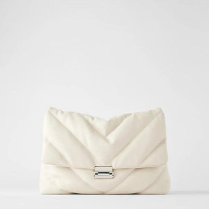 Leather Crossbody Bag with Chain Strap and Large Tote Design