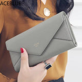 Women's Envelope Clutch Wallet Leather Long Phone Pocket