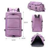 Large Capacity Women Outdoor Travel Shoulder Backpack Sports Yoga Luggage Bag