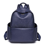 Women's Waterproof Leather Backpack for School and Travel