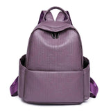 Women's Waterproof Leather Backpack for School and Travel