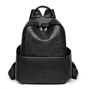 Women's Waterproof Leather Backpack for School and Travel