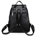 Leather Pu Backpack for Men and Women - School Laptop Travel Bag