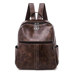 Women's Stylish PU Backpack for Travel Camping University School