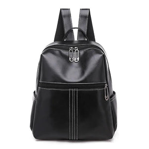 Women's Stylish PU Backpack for Travel Camping University School