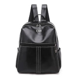 Women's Stylish PU Backpack for Travel Camping University School