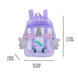 Clear Backpack Purse See-through Casual Daypack Travel Shoulder Bag for Kids