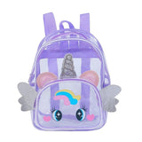 Clear Backpack Purse See-through Casual Daypack Travel Shoulder Bag for Kids