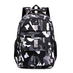 Adjustable Unisex Backpack Multipurpose School Bag Smooth Zipper