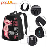 Axolotls Backpack Large Capacity Softback Outdoor Running
