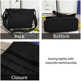Personalized Canvas Crossbody Shoulder Bag for Travel, Men Women Crossbody Tote