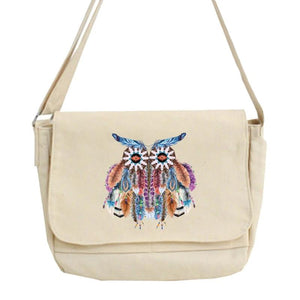 Japanese Harajuku Style Feather Pattern Messenger Bag