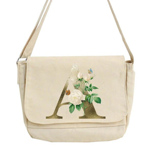 Harajuku Style Golden Flower Messenger Bag