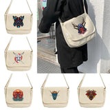 Monster Pattern Messenger Bag Harajuku College Style Portable
