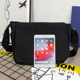 Canvas Messenger Tote Youth Casual Storage Handbag