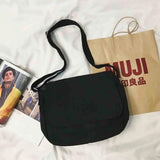 Harajuku Style Student Messenger Bag with Hand Pattern